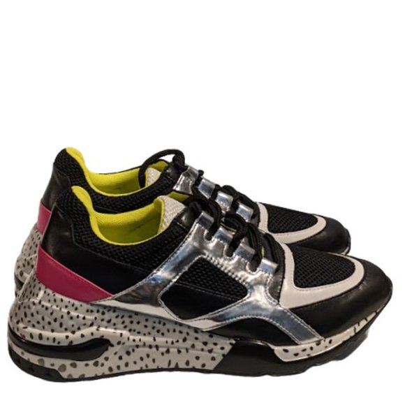 Steve Madden Barra Bara 01S1 Multicolor Stylish Chunky Y2K Dad Sneakers 6.5 New - Picture 2 of 9
